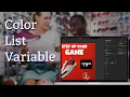 How to Create a Color List Variable in GraFx Studio