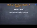 What is a Boolean Algebra Examples Part 1 Discrete Mathematics