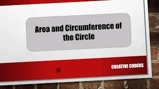 Java Bangla Tutorial Part-12 Area and Circumference of the Circle Creative Coders 2020