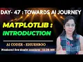 Day 47 Python MATPLOTLIB - Introduction Data Visualization Library Complete AI Journey