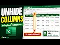Missing Column in Excel Here s How to Unhide It