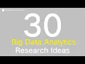 30 Big Data Analytics Research Topics for 2024