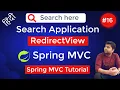 Project Search Application using RedirectView Spring C Tutorial