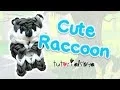 Cute Raccoon Charm Mini Figurine Rainbow Loom Tutorial How To