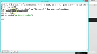 053 Learn python and ruby programming - Creating window