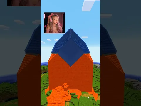 Can I Save Village with Lava Tower in MINECRAFT? 🤔 #minecraft #shorts