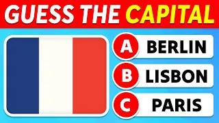 Guess 100 CAPITAL CITIES of the WORLD Country Quiz Easy to Impossible