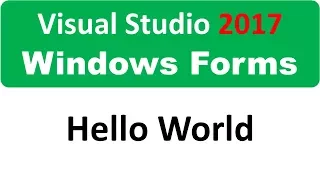Windows Form - Hello World