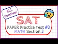 SAT Paper Practice Test 3 Section 3 - MATH