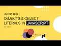 JavaScript Beginners Tutorial - JavaScript Objects Object Literals CheezyCode Hindi