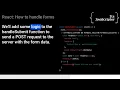 React Form Handling with useState useEffect hooks