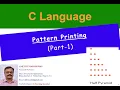 pattern programs in c langiage part-1 in hindi c pattern programs c language 2020