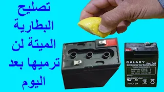 لن ترمى البطارية الميتة بعد اليوم صلحها بنفسك فى المنزل 