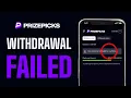 Prizepicks Wit rawal Failed Not Working - EASY FIX 2025