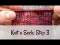 Knit a Sock Step 3 The Heel Flap
