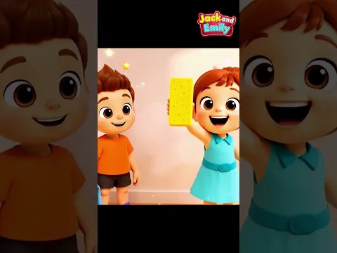 Drew On The Wall Song Shorts 2 | Jack & Emily Kids Songs & Nursery Rhymes #shorts