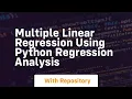 Multiple linear regression using python regression analysis