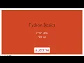 Chapter 2 - Python Basics