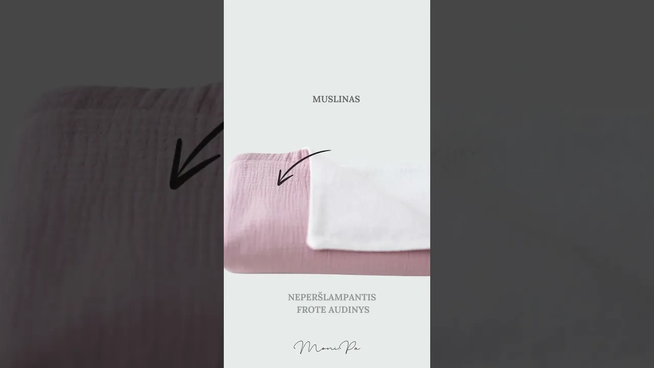 Neperšlampanti daugkartinė muslino palutė