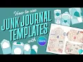 How to use Junk Journal Templates in Canva Tags and Pockets Tutorial Emily Designs