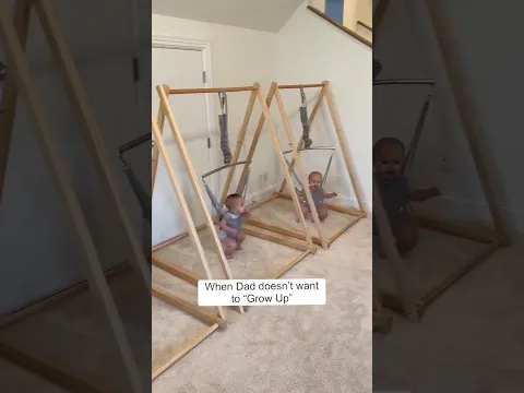 Some Dads stay young forever! 🤣 #dad #triplets #mom #cute