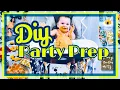 BEE DAY PARTY DECOR DOLLR TREE DIY DECOR BALLOON GARLAND TUTORIAL