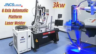 3KW 6 Axis CNC Automatic Platform Fiber Laser Welding Machine Steel Parts Welding Mass Production