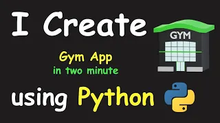 I CREATE GYM APP IN 2 MIN USING PYTHON LEARN PYTHON BY BUILDING SIMPLE PROJECTS