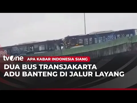 Dua Bus Transjakarta Terlibat Kecelakaan di Jalur Layang