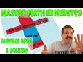 Solving Surface Area Volume of a Rectangular Prism Math in Minutes