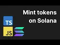 How to MINT tokens on Solana Solana development tutorial with JavaScript