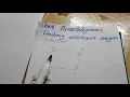 Finding unknown angles in parallelogram