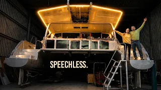 Years of Work…One Flip of a Switch 🤯 Aluminum Catamaran Build Pt. 81