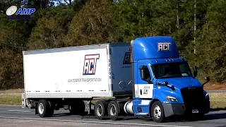 Truckspotting Blue Freightliner Cascadia AAA Cooper 1624