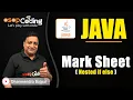 Basic Marksheet Java Program Nested If Else Java for Beginners