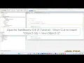 Apache NetBeans IDE 21 Tutorial - Short Cut to insert Object obj new Object