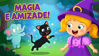AMOR NO MUNDO MÁGICO 🔮 Quem mora na floresta? A pequena bruxinha Tatty e Misifu