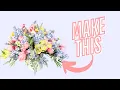 DIY Silk Flower Lilac Spring Table Arrangement