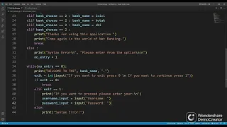 Part1 Online banking system using python with payment receipt