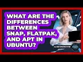What Are The Differences Between Snap Flatpak And APT In Ubuntu - All About Operating Systems