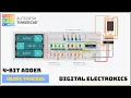 Four-bit Adder Logic Circuit using Tinkercad Seven-Segment Decoder Part 2