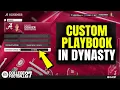 College Football 27 How to Use a Custom Playbook in Dynasty