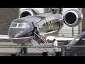 GULFSTREAM G550 Departs For DC - LOOK WHO BOARDS HIS OWN JET