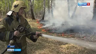 Более 400 пожаров произошло в Омской области за прошедшие выходные