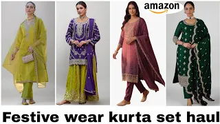 Amazon festive kurta set haul Under Rs-1799/- |Festive wear kurta set haul |TipsToTop By Shalini 