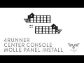 4Runner Center Console MOLLE Accessory Panel Installation