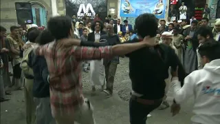 اضخم واجمل عرس في اليمن رقص اورج يمني على دبكات سوريه رووعه 