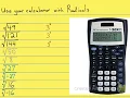 How to use your TI-30XIIS for Radicals
