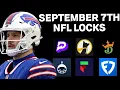 25-0 NFL PRIZEPICKS Today Week 1 25 FREE NFL Best Bets Predictions and Player Props