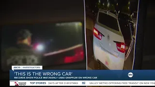Tempe Police mistakenly grappled wrong car during pursuit records show